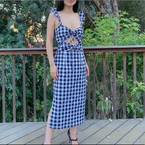 SOLD WAYF plaid dress